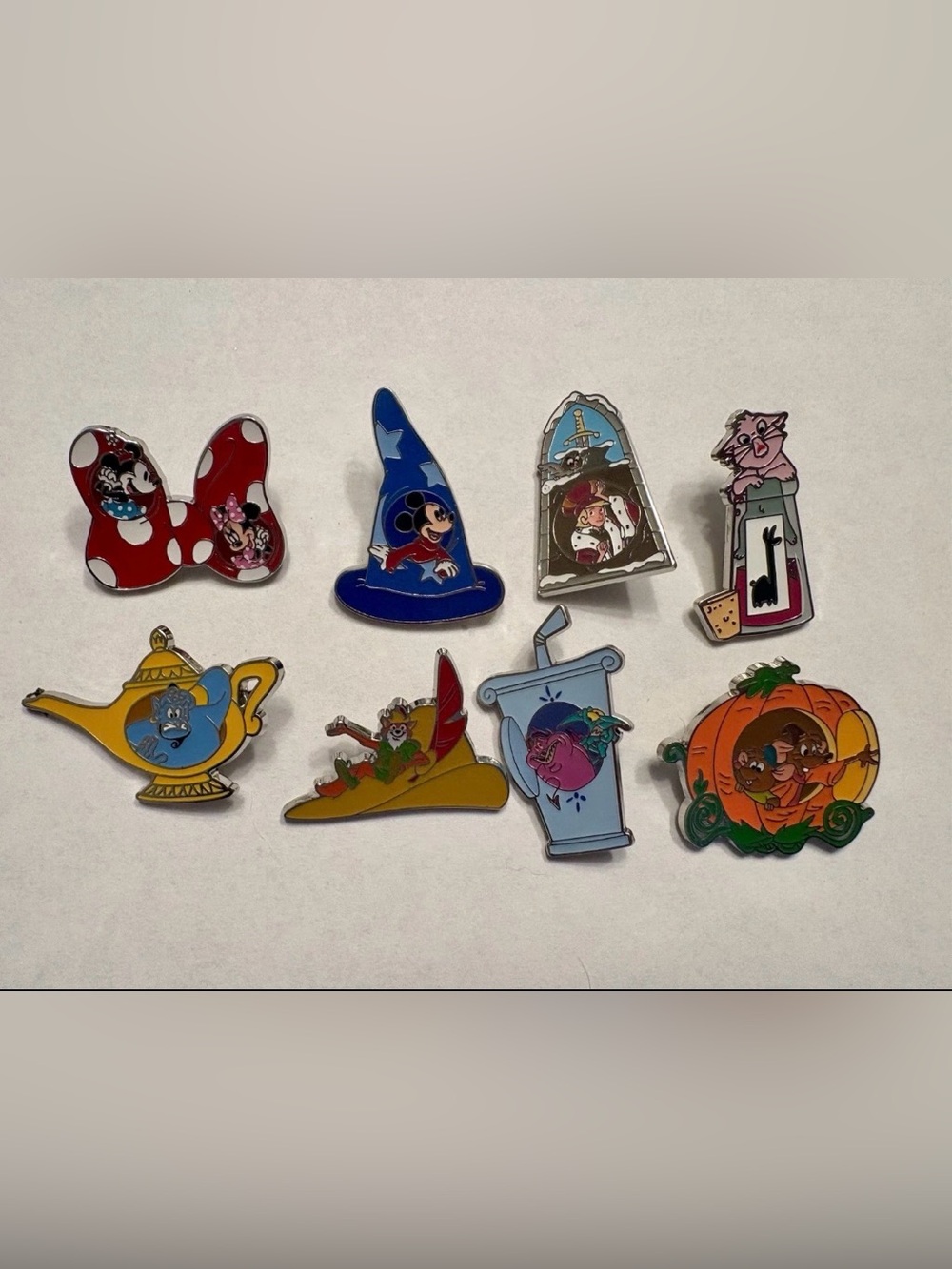 Disney Imaginative Icons Mystery Pin Set Complete 8 Pins